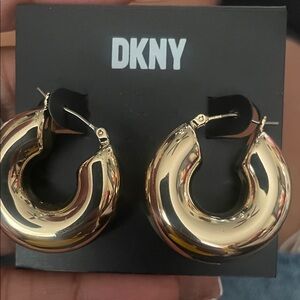 Dkny gold hoop